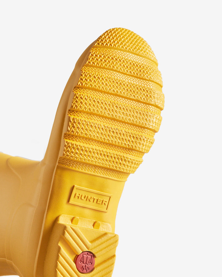 Hunter - Womens Original Tall Gloss Boot Wft1000rglryl - Yellow Gummistøvler 