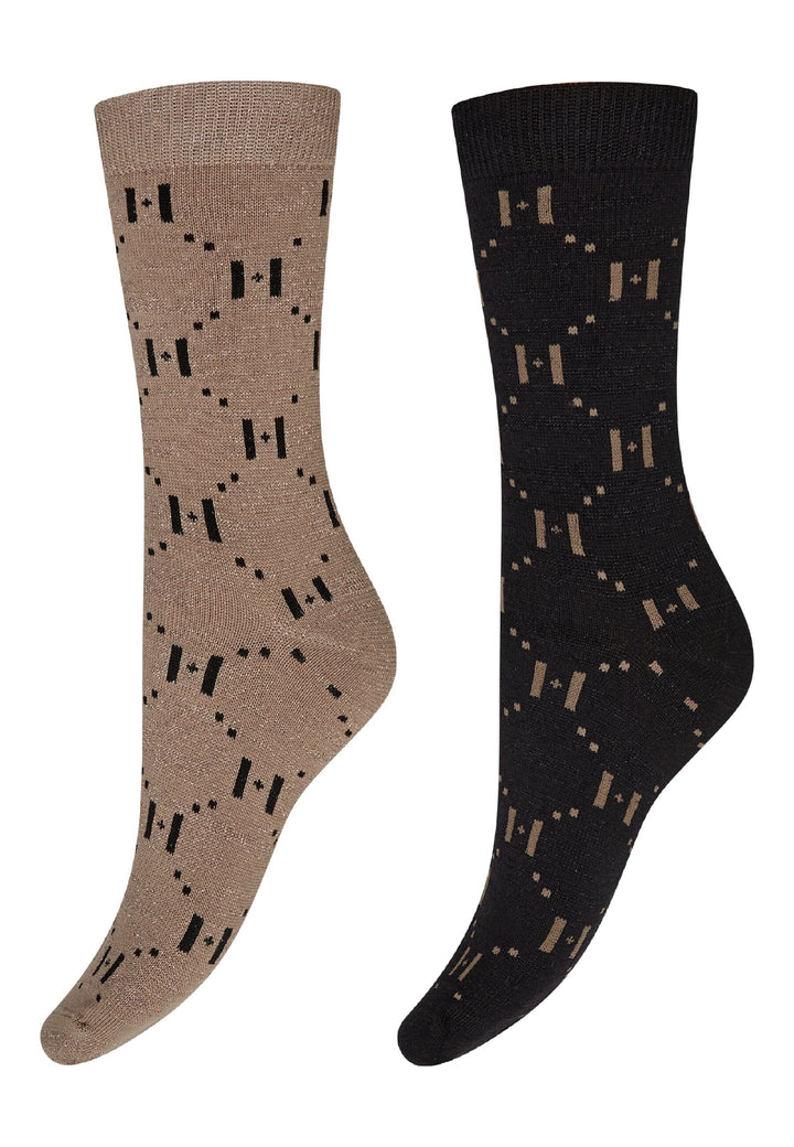 Hype The Detail - Ankle In Box 2-P 21554-75 - 9001 - Multifarvet Strømper 