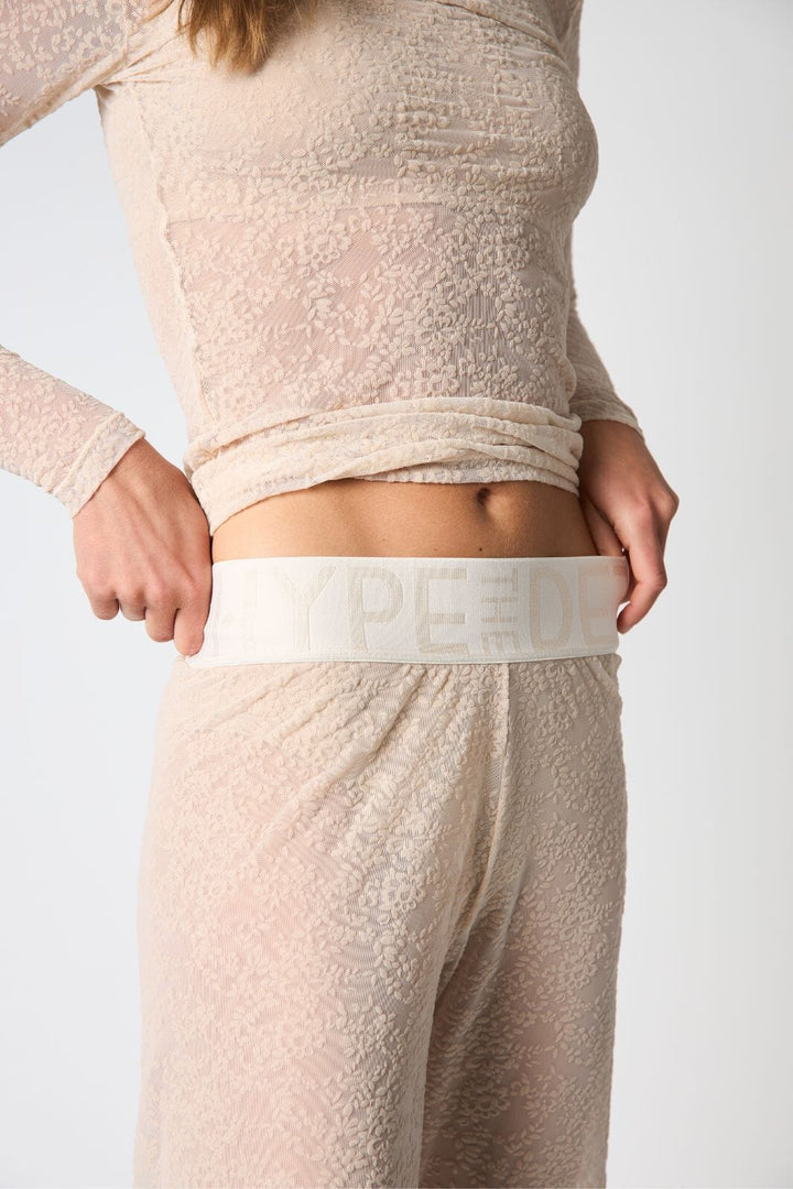 Hype The Detail - Lace Pant 852-21 - 3 - Powder Bukser 