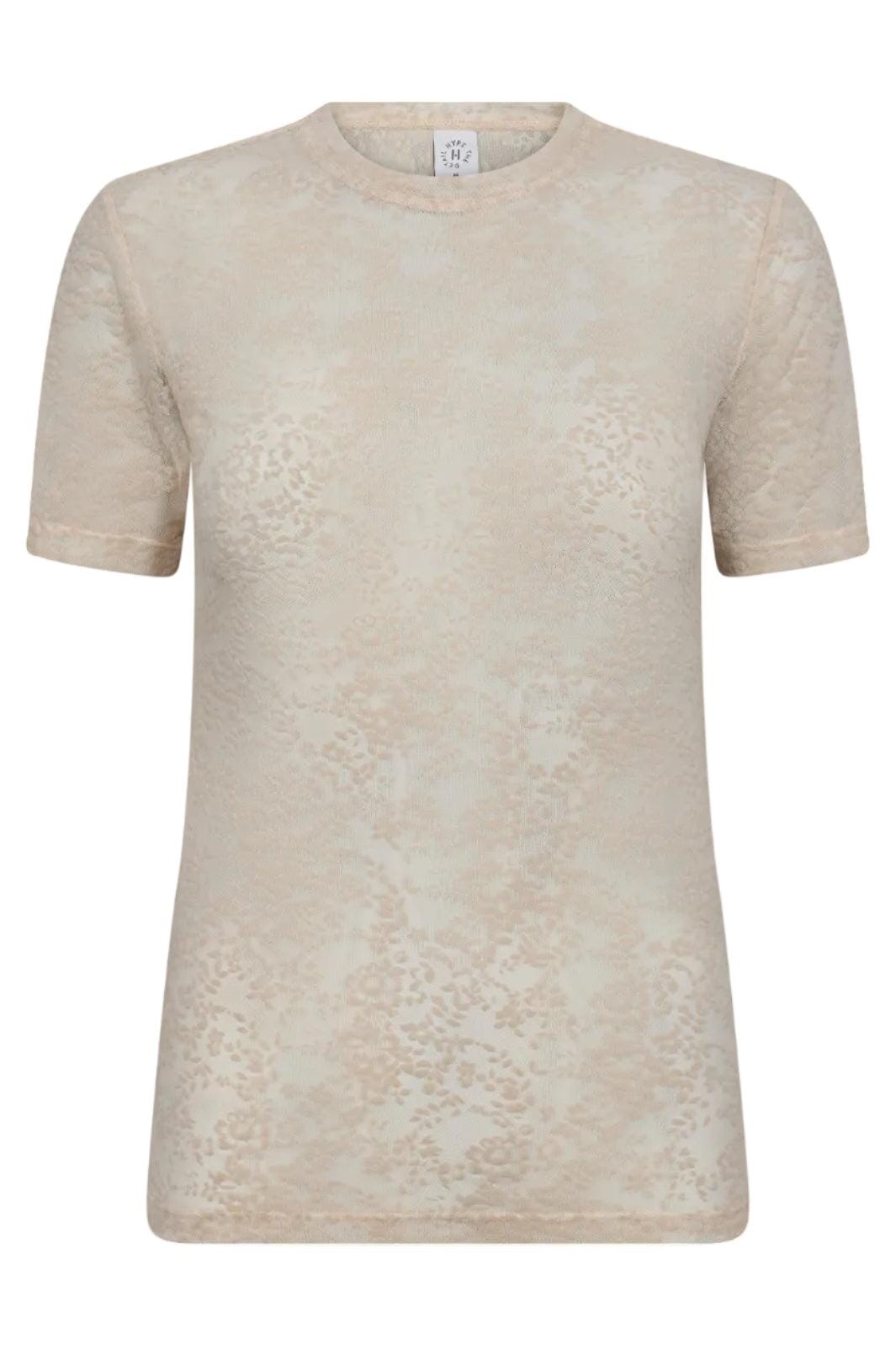 Hype The Detail - Lace Tee, Slim 852-2 - 3 - Powder T-shirts 