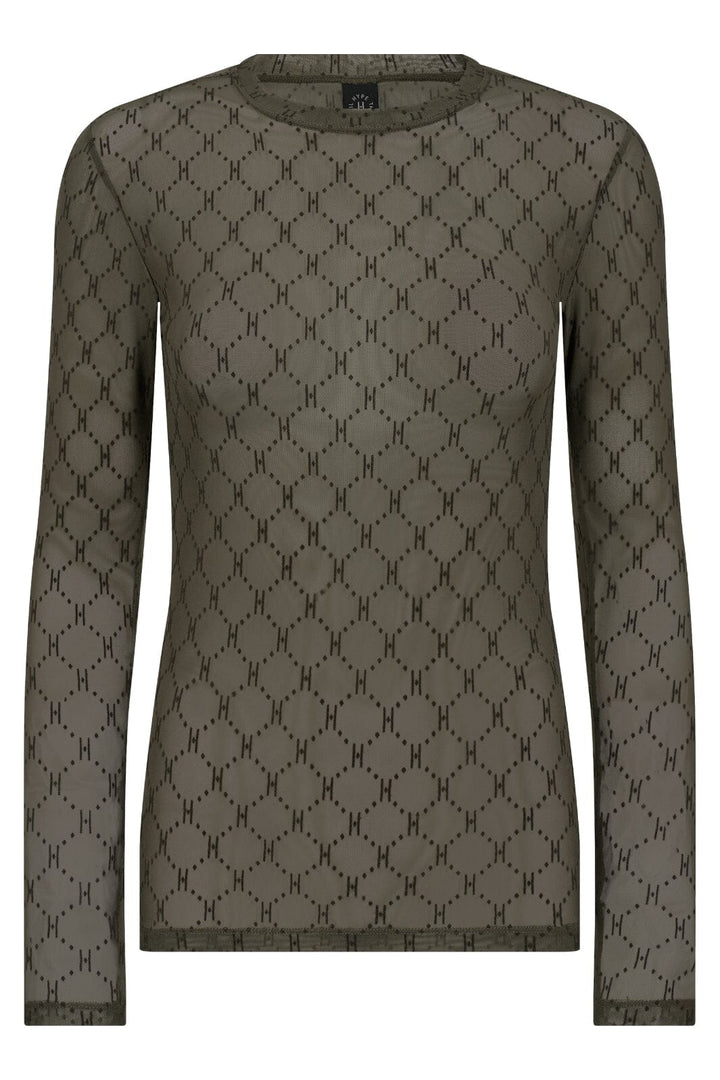 Hype The Detail - Mesh Blouse 300-14 - 11 - Grøn