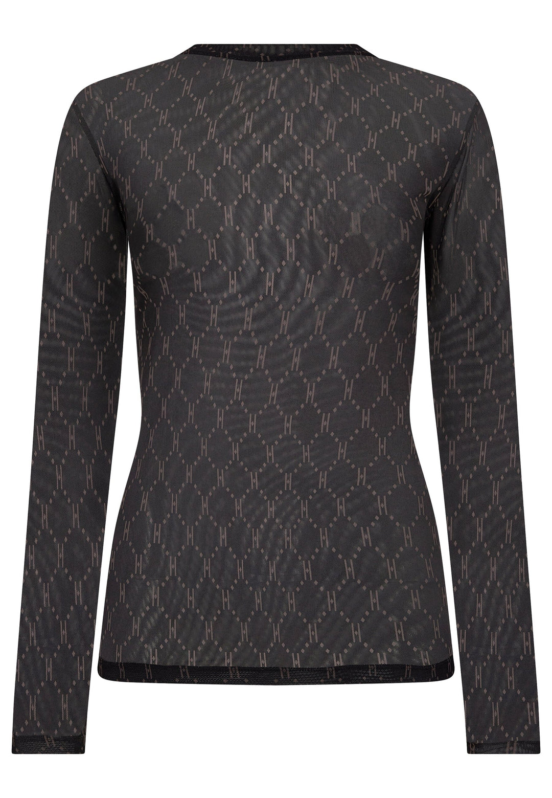 Hype The Detail - Mesh Blouse 320-15 - 50 - Black Bluser 