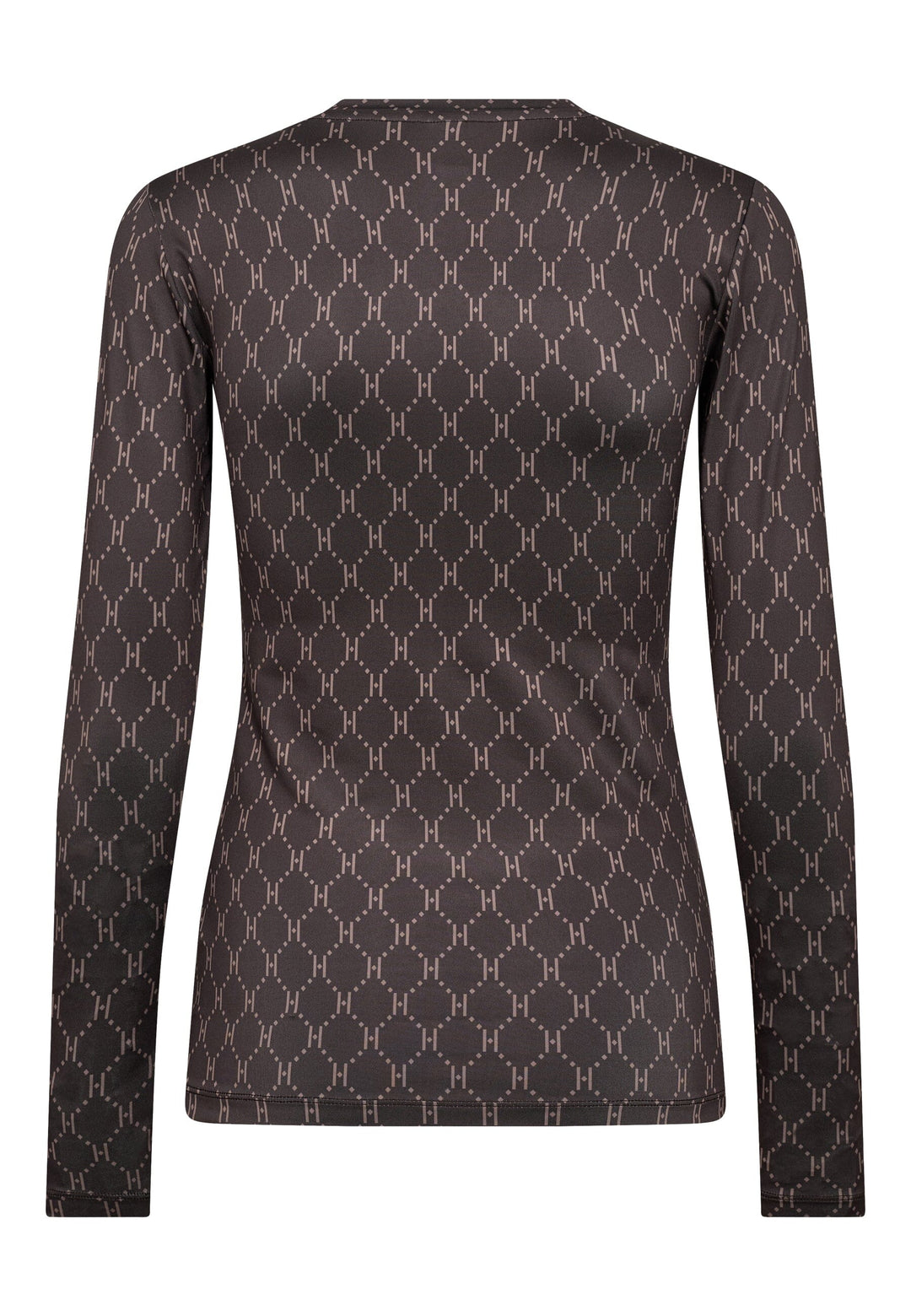 Hype The Detail - Printed Blouse 200-14 - 51 - Brun Bluser 