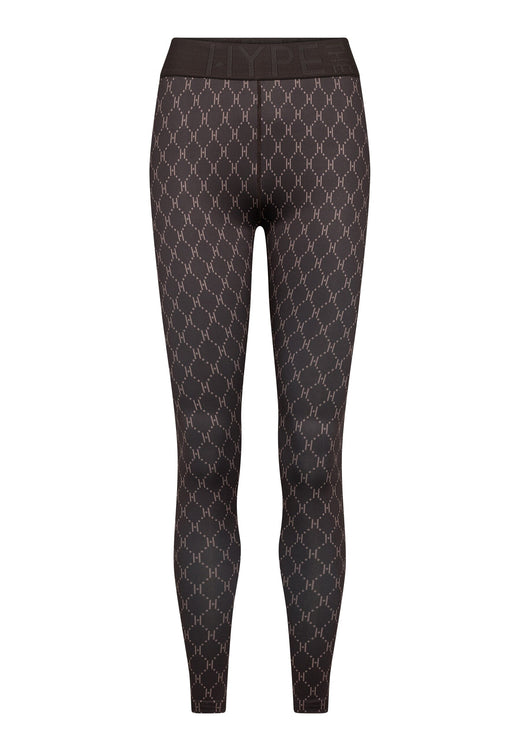 Hype The Detail - Printed Legging 200-21 - 51 - Brun Leggings 