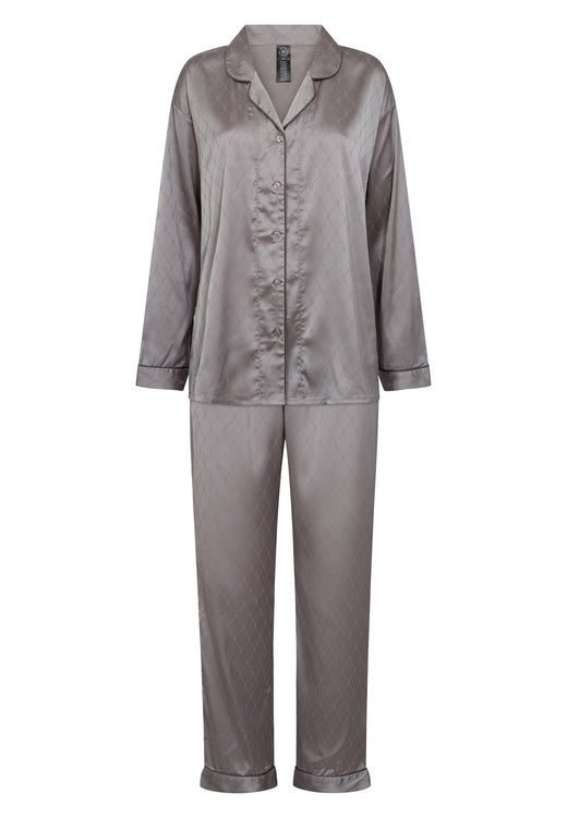 Hype The Detail - Satin Pyjamas 800-43 - 8 - Grå Nattøj 