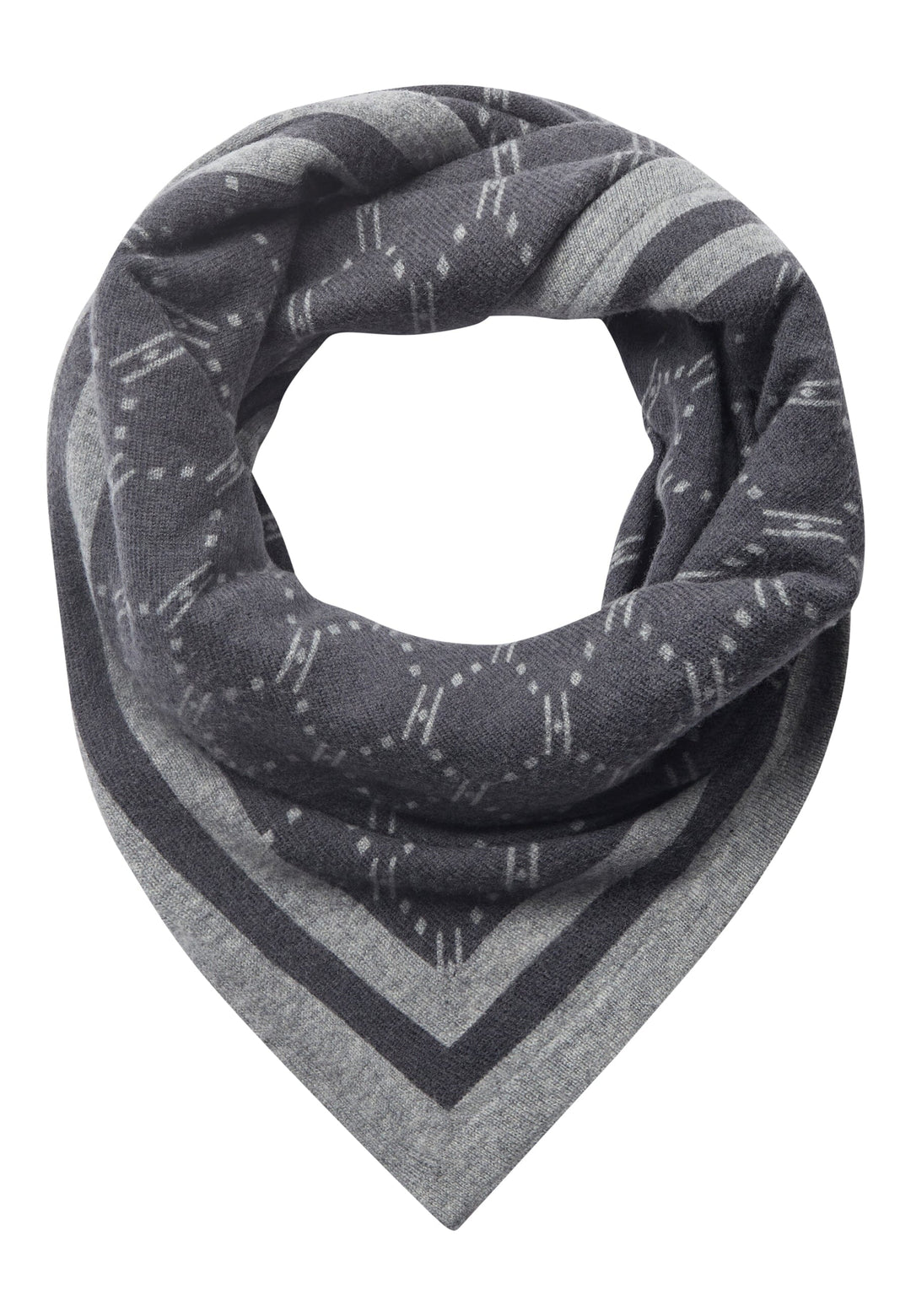 Hype The Detail - Triangle Scarf 960-83 - 8 - Dark Grey Melange Tørklæder 