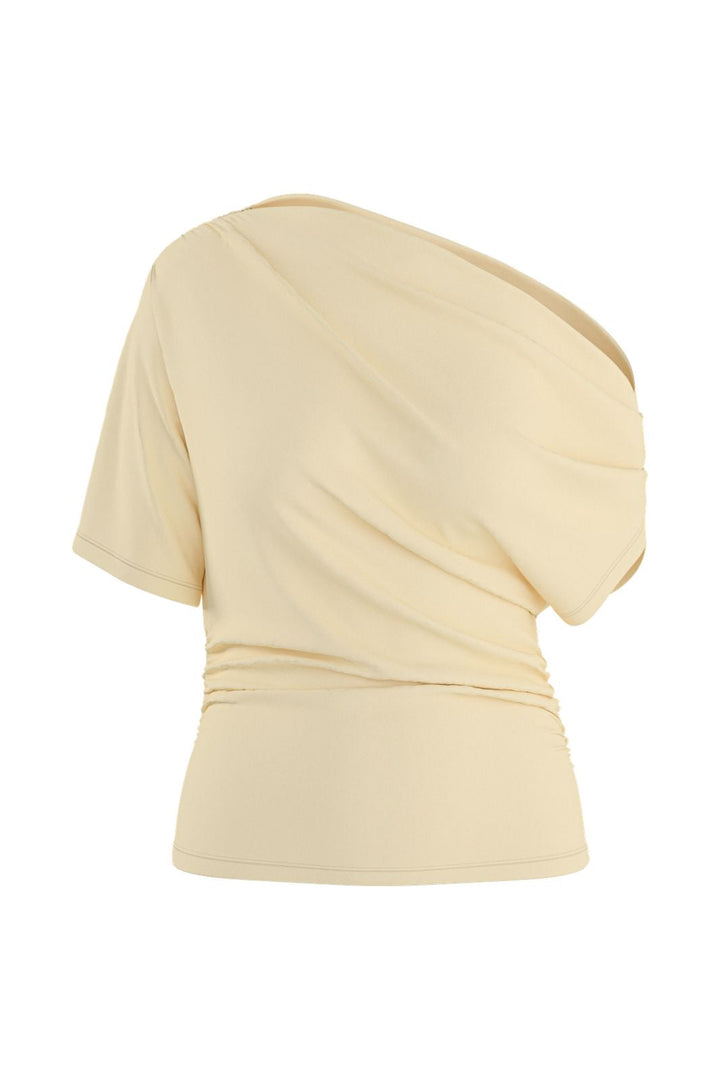 Hypedrop - Hdkamma Draped Off-Shoulder Top 32000845 - 5196118 - Anise Flower