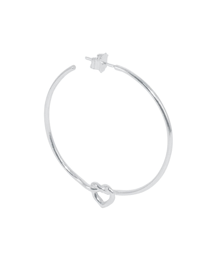Jane Kønig - Big Tied Heart Hoop BTHH-AW25-S - Ørering Øreringe 