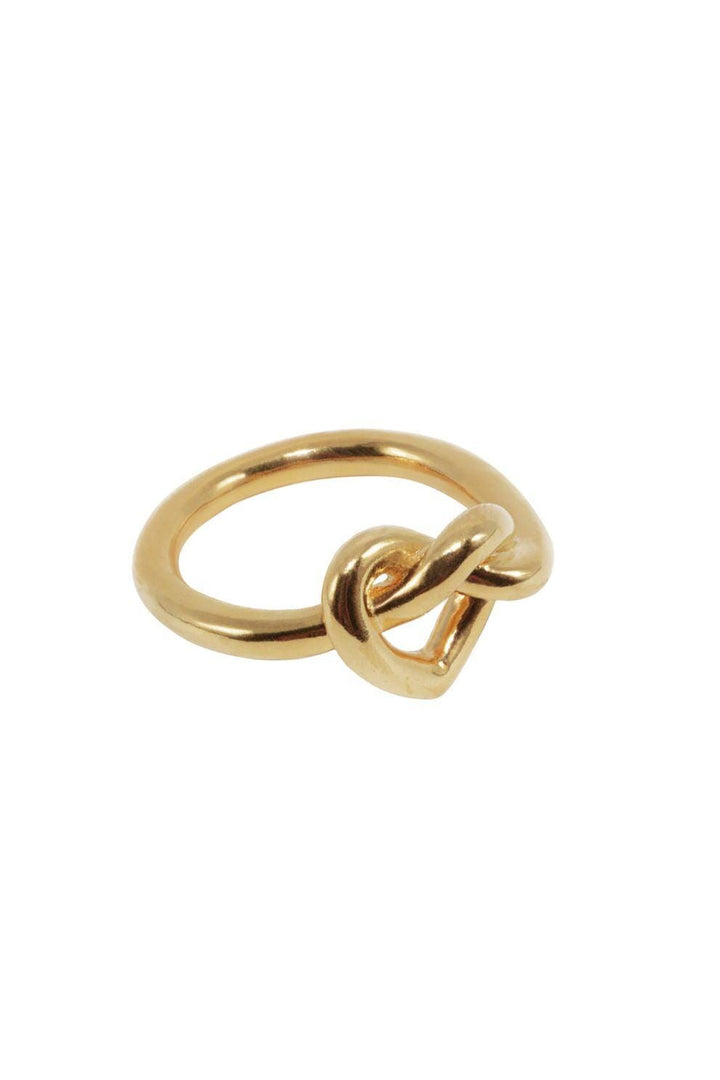 Jane Kønig - Big Tied Heart Ring BTHR-AW25-G_52 - Ring Ringe 