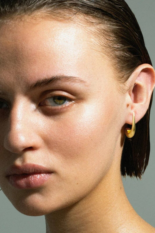 Jane Kønig - Mega Orbis Drop Stud MODS-SS25-G - Forgyldt