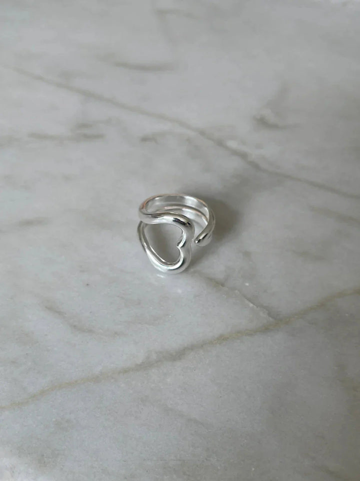 Jane Kønig - Open Heart Ring OHR-AW25-S_54 - Ring Ringe 