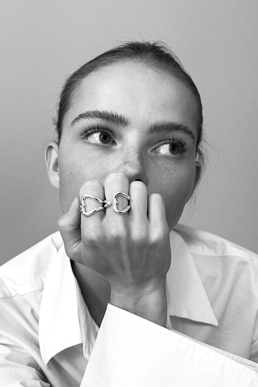 Jane Kønig - Open Heart Ring OHR-AW25-S_54 - Ring Ringe 