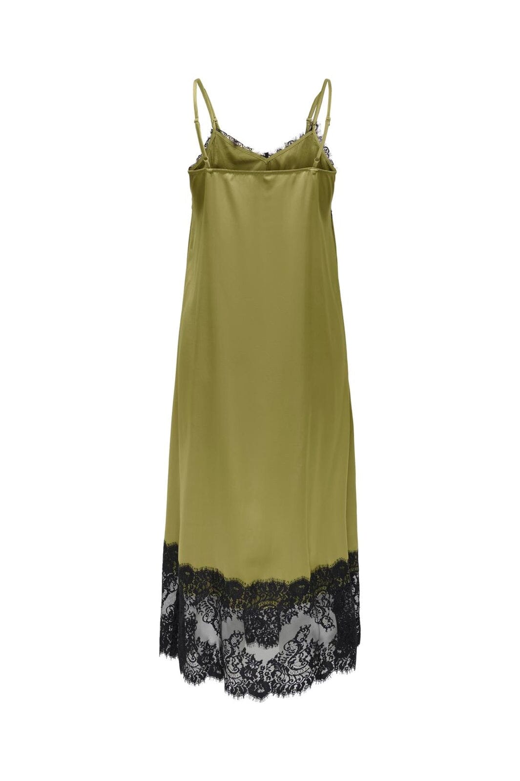 JDY - Jdyalana S/L Lace Midi Dress - 5097061 Gothic Olive Black Lace