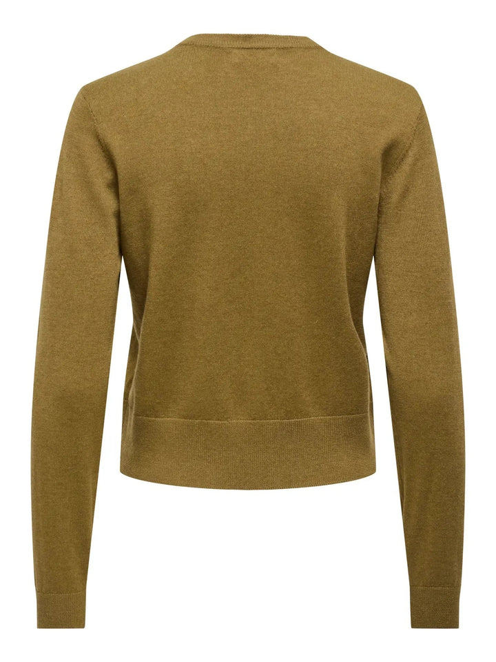 JDY - Jdybodil L/S Pearl Button Cardigan Knt - 5043411 Butternut Melange Cardigans 