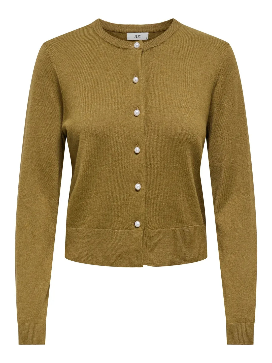JDY - Jdybodil L/S Pearl Button Cardigan Knt - 5043411 Butternut Melange Cardigans 