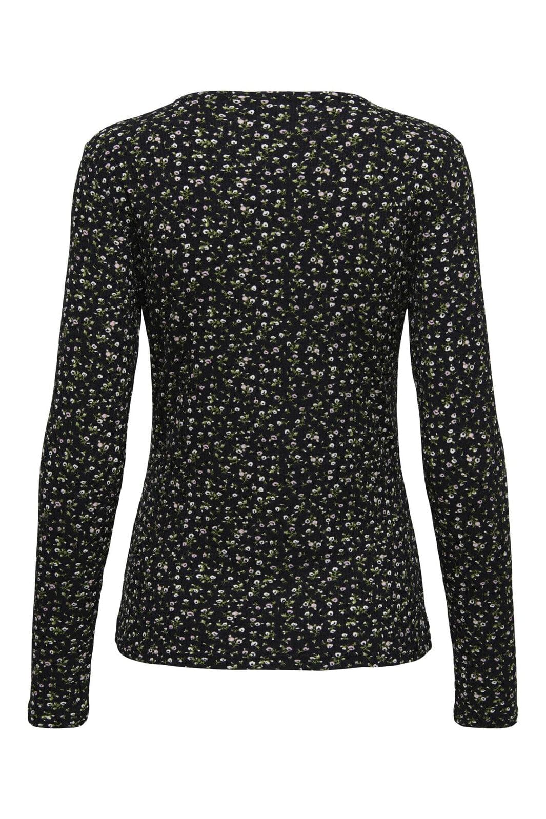 JDY - Jdybowie Life L/S O Neck Top - 4903905 Black Ditzy Flowers