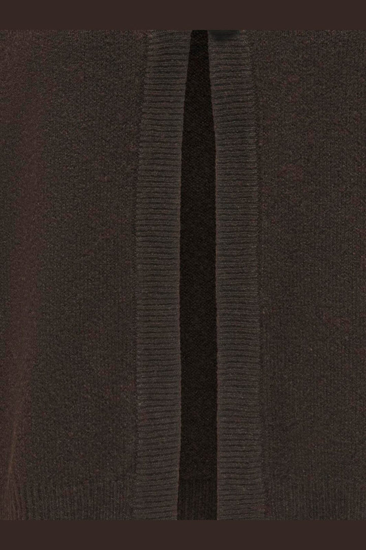 JDY - Jdybrilliant Life S/L Onebutton Vest Knt - 5104950 Coffee Bean Melange
