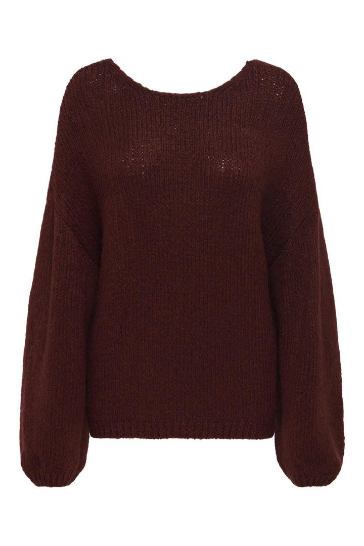 JDY - Jdydinea L/S Reversible Pullov. Knt - 4815826 Cabernet