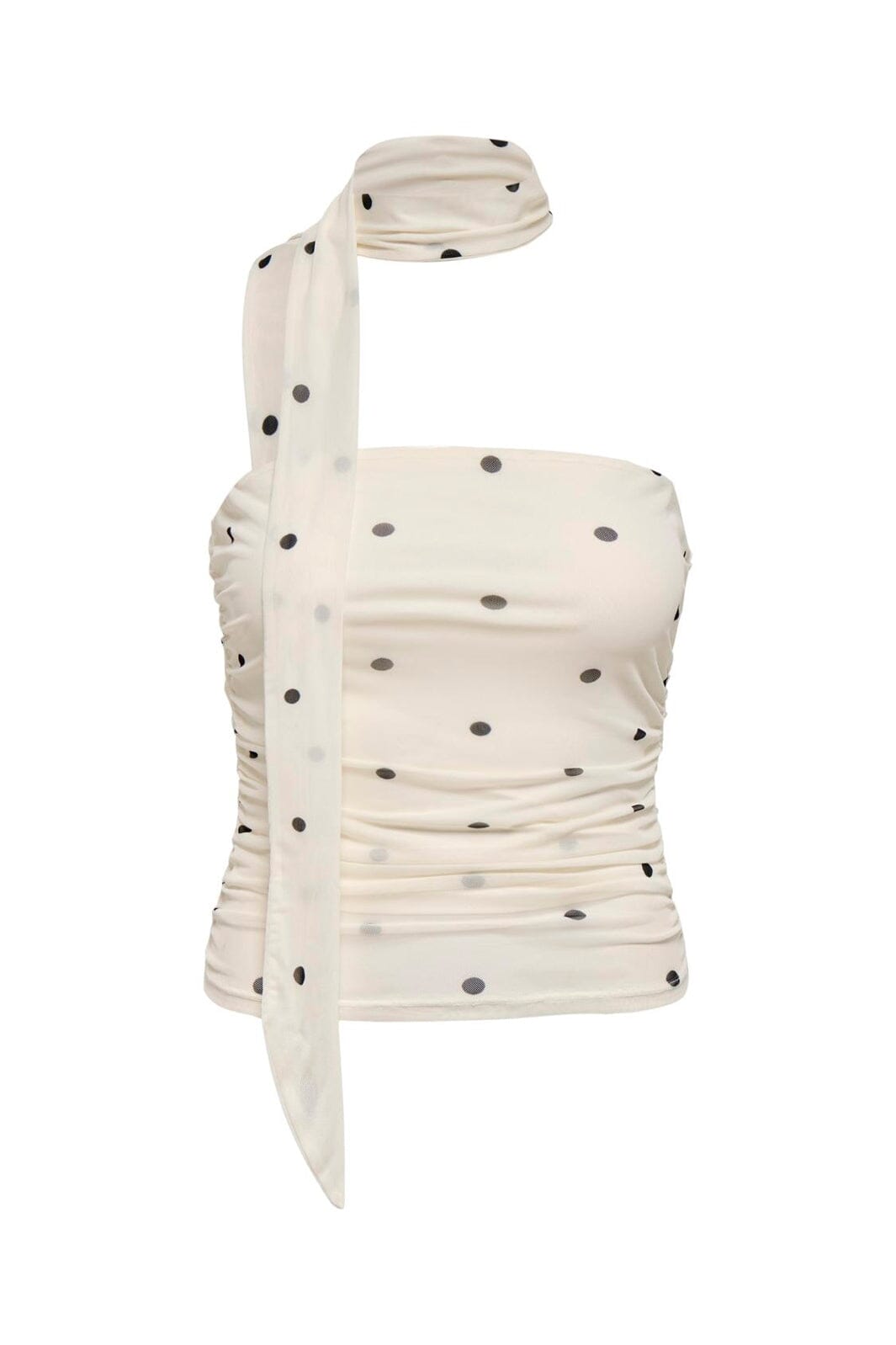 JDY - Jdyelsa Mesh Tube Top - 5104945 Pristine Black Dots