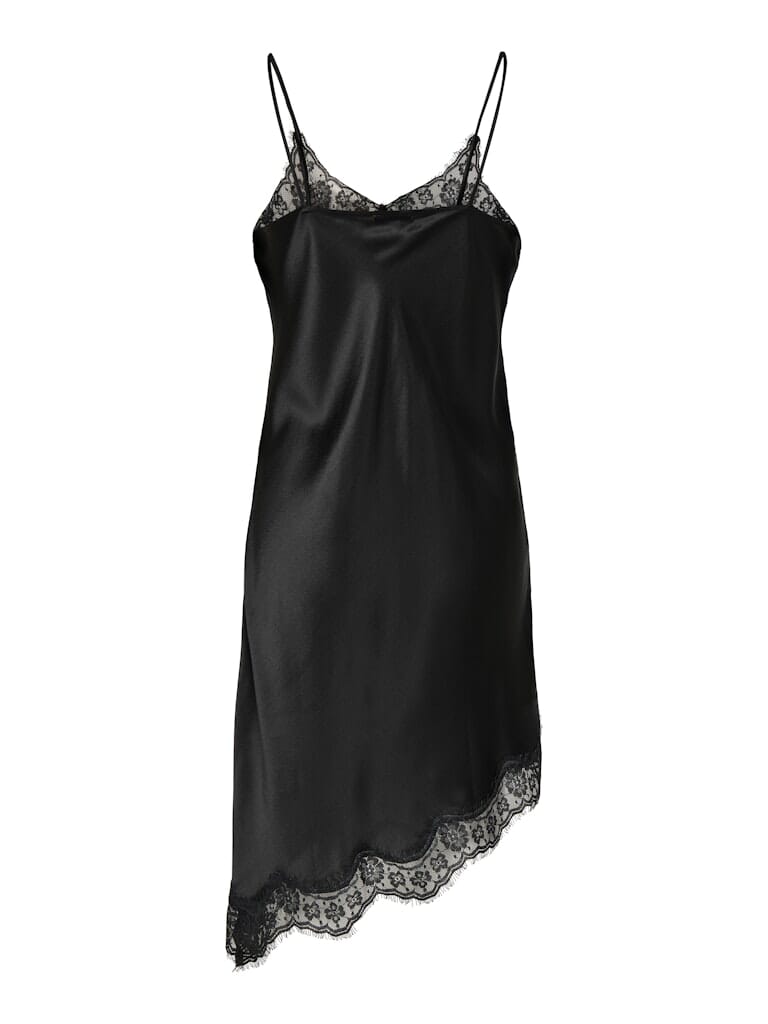 JDY - Jdyfifi S/L Asym Lace Dress - 5070991 Black Kjoler 