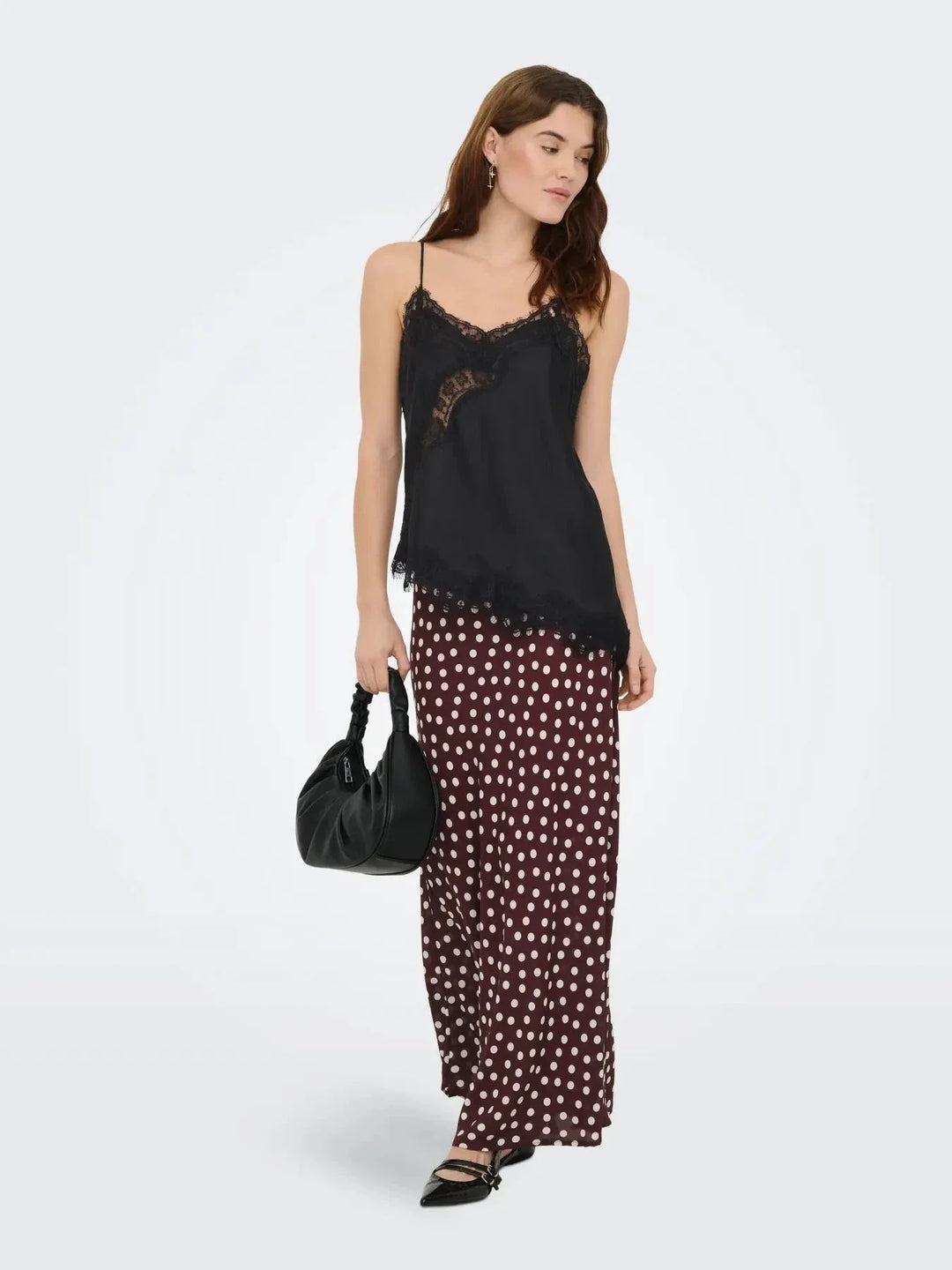 JDY - Jdyfifi S/L Asym Lace Singlet - 5069508 Black Toppe 