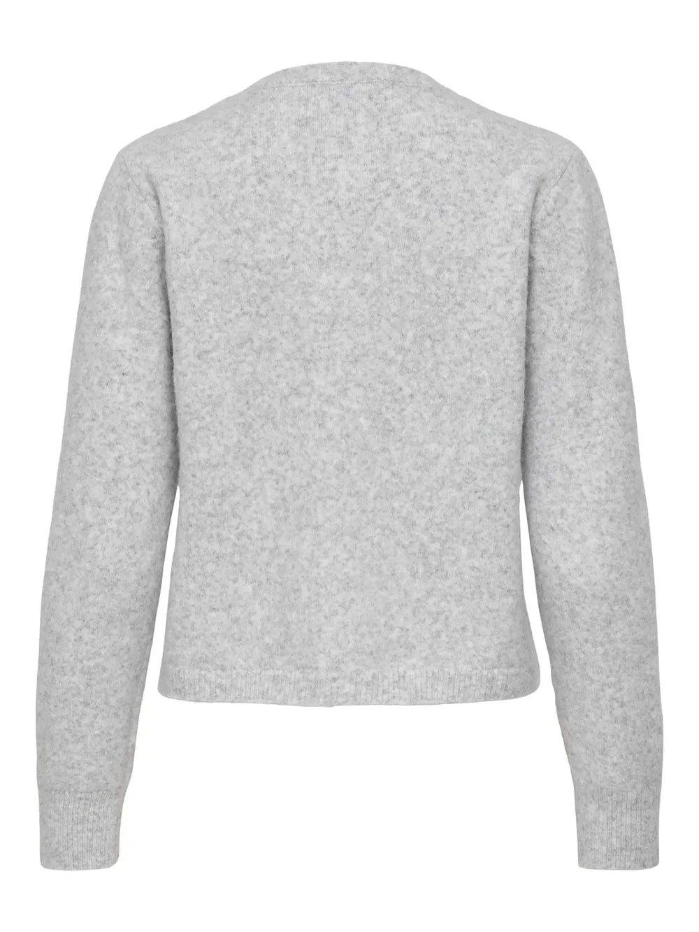 JDY - Jdyhaylee L/S Flower Cardigan Knt - 5021961 Light Grey Melange Cardigans 