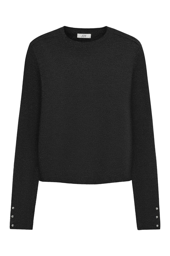 JDY - Jdyhoney Life L/S O-Neck Pullover Knt - 4931983 Black