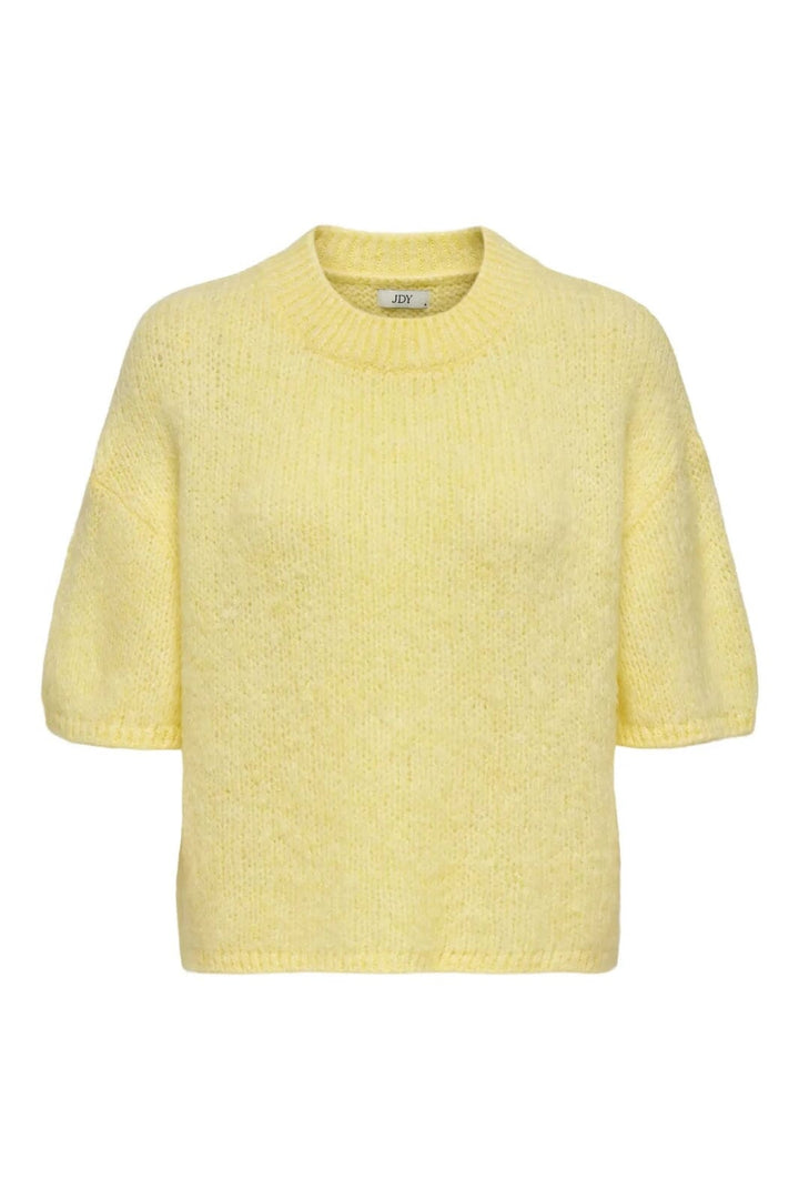JDY - Jdylinea S/S Pullover O-Neck Knt - 4944966 Pastel Yellow