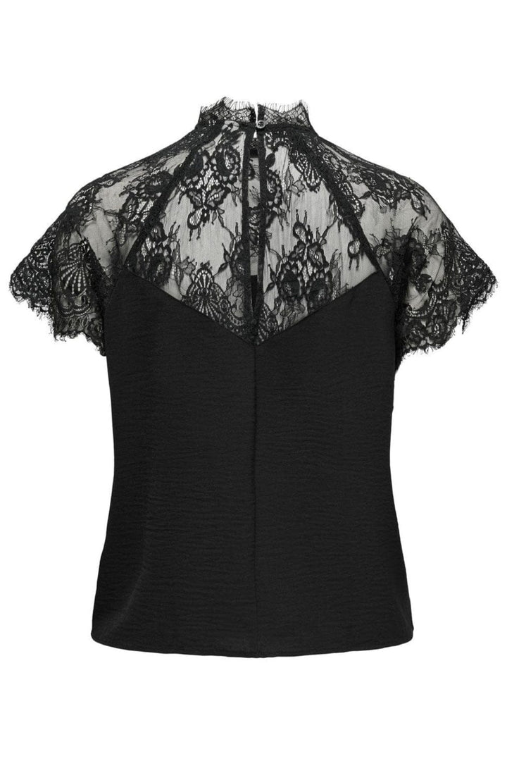 JDY - Jdylion S/S Lace Top Dia - 4621229 Black