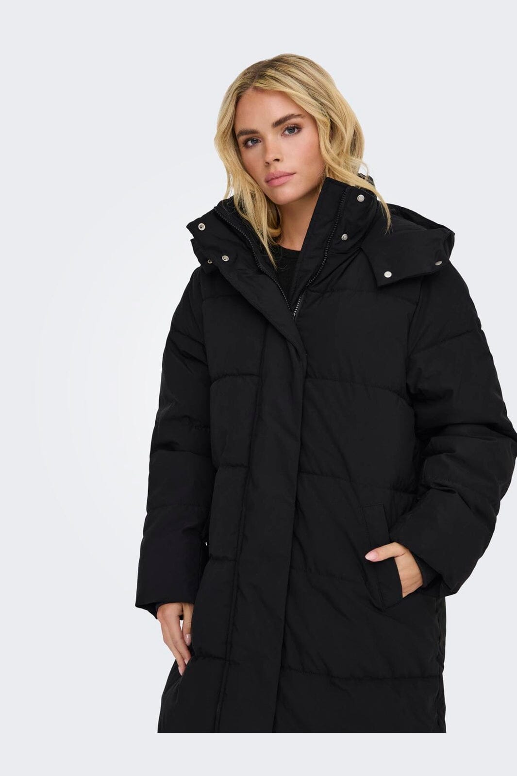 JDY - Jdymaja Long Padded Jacket Yfm - 4734295 Black Dtm Jdy Lining