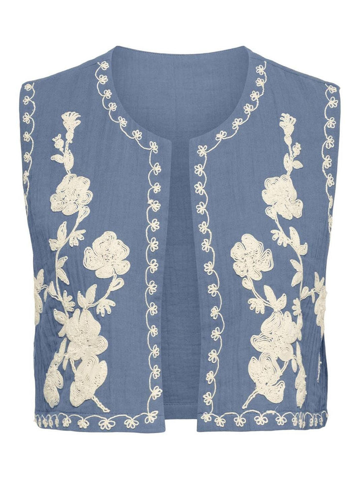 JDY - Jdymarley S/L Embroidery Vest - 4937516 Infinity