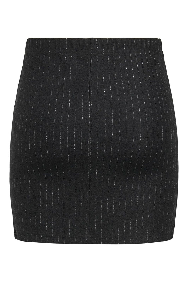 JDY - Jdymary Lurex Mini Skirt Dia - 4876373 Black Lurex Pinstripe