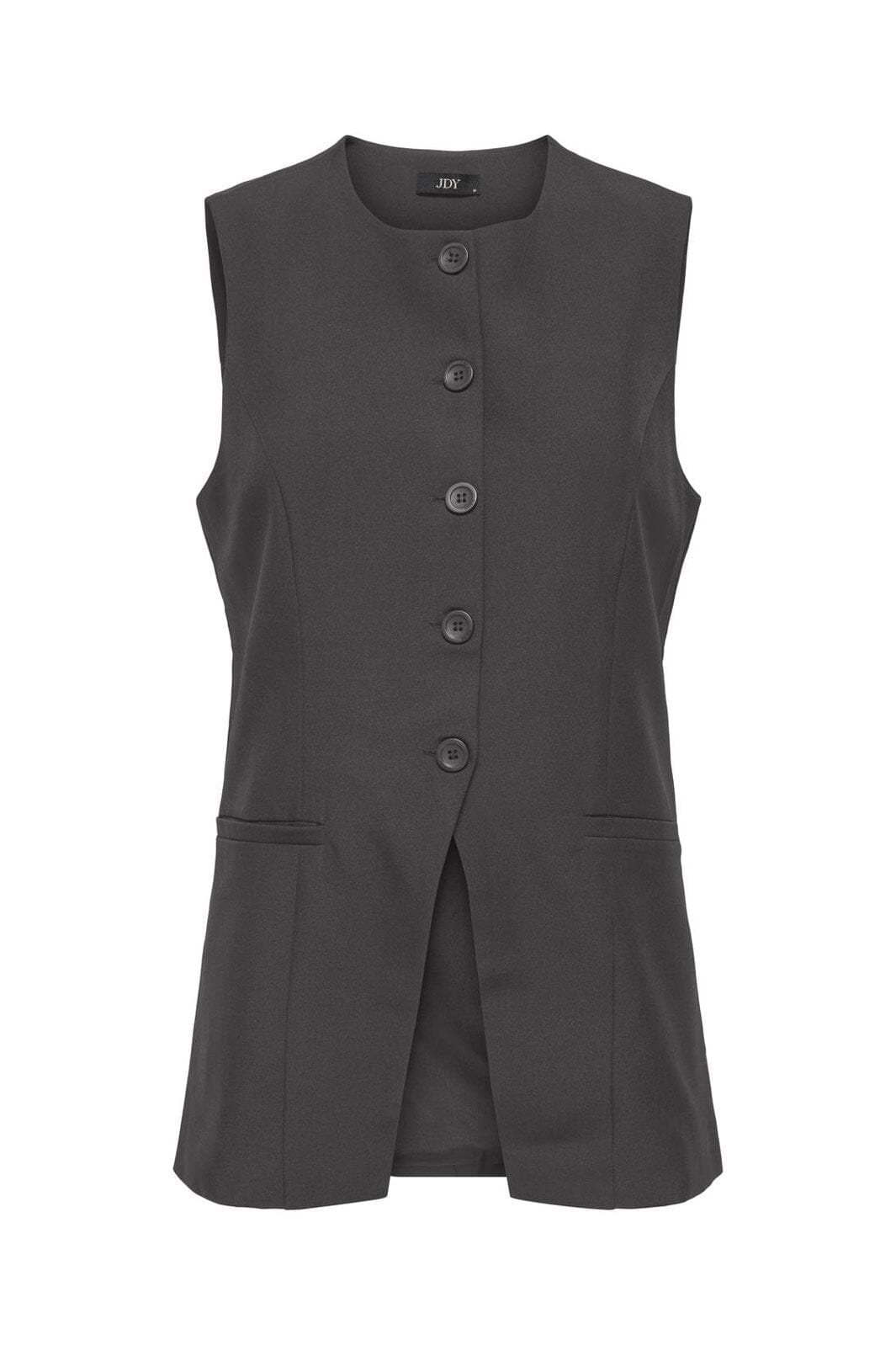 JDY - Jdymolly S/L Waistcoat - 4991381 Dark Grey