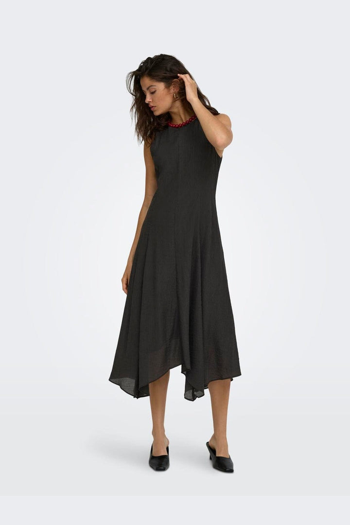 JDY - Jdymyrna S/L Ancle Dress - 5200563 Chocolate Torte