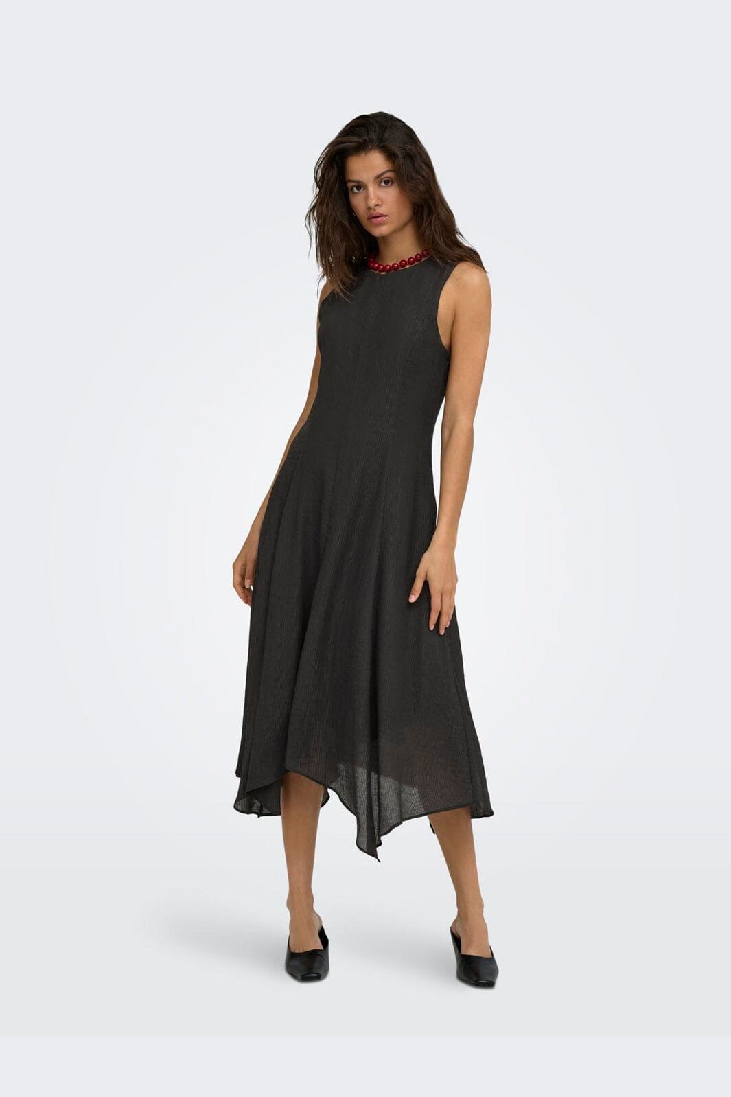 JDY - Jdymyrna S/L Ancle Dress - 5200563 Chocolate Torte