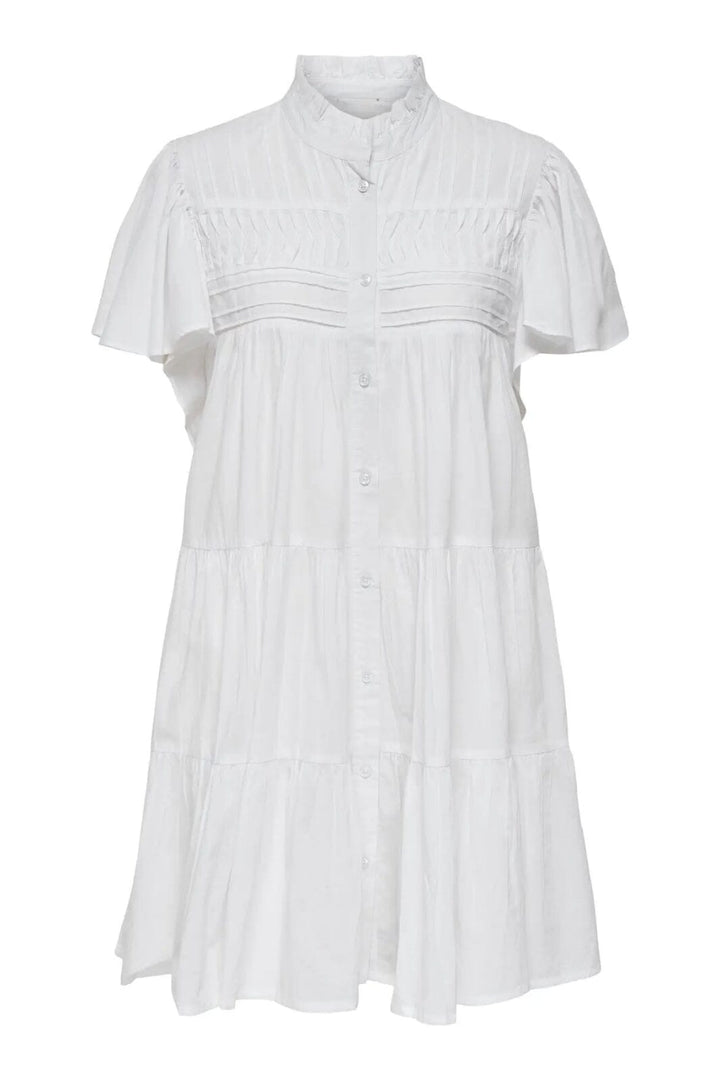 JDY - Jdynaya S/S Shirt Dress - 4894013 Cloud Dancer