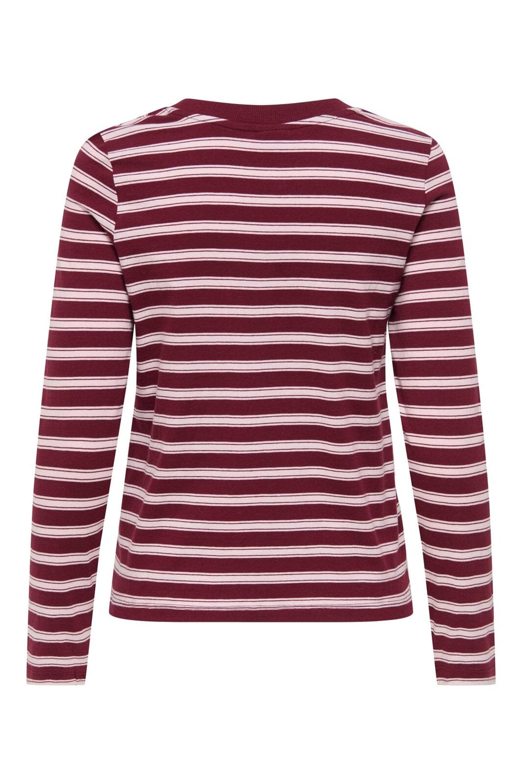 JDY - Jdypisa L/S Print Top - 5212487 Windsor Wine Chelsea Stripe + Bs Heart