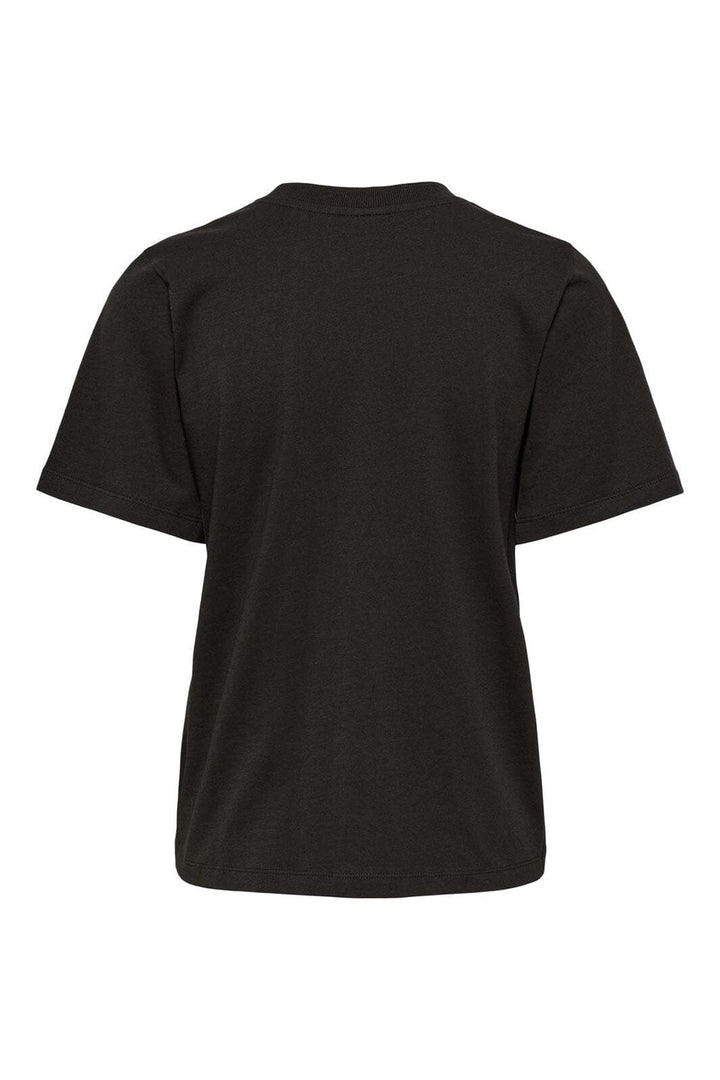 JDY - Jdypisa S/S Print Top - 4997995 Chocolate Torte Sandshell Heart