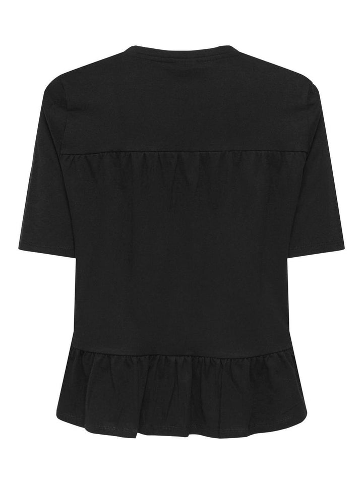 JDY - Jdypoula S/S Pearl Top - 4839988 Black White Pearls