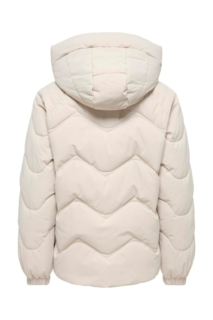 JDY - Jdypower Short Hood Puffer Hab - 5040844 Silver Lining