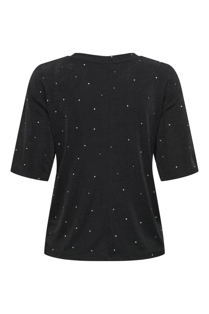 JDY - Jdyprime S/S Studs Top - 4840324 Black Stones