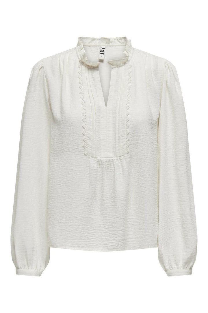 JDY - Jdyrachel Life L/S Pintuck Top - 4505028 Cloud Dancer