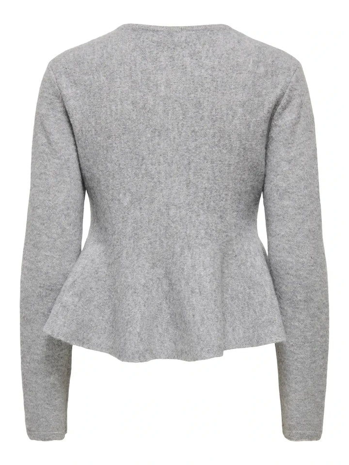 JDY - Jdyrosemary Life L/S On Cardigan Knt - 5053606 Light Grey Melange Cardigans 