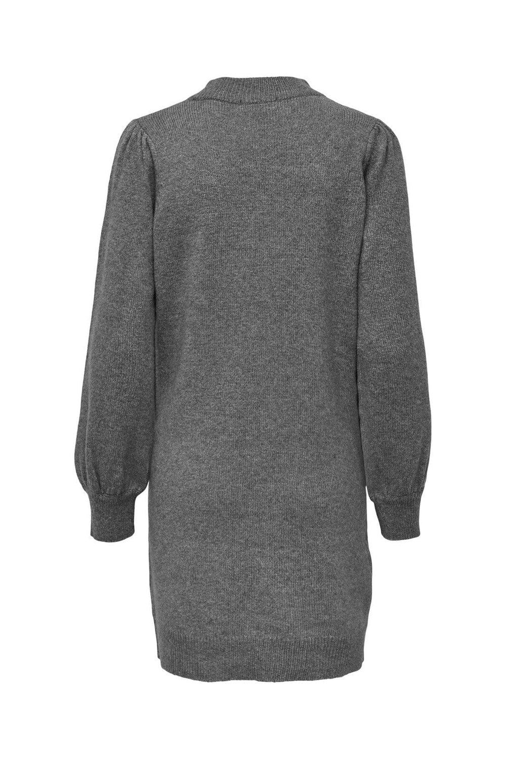 JDY - Jdyrue Life L/S High Neck Dress Knt - 4717491 Medium Grey Melange