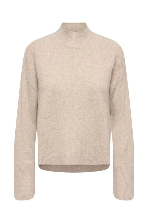 JDY - Jdysabrina L/S Hn Detail Pullov Knt - 5174130 Natural Melange