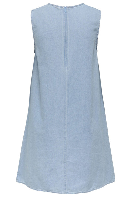 JDY - Jdysabrina Round Neck Dress 15351411 - 4787970 - Light Blue Denim