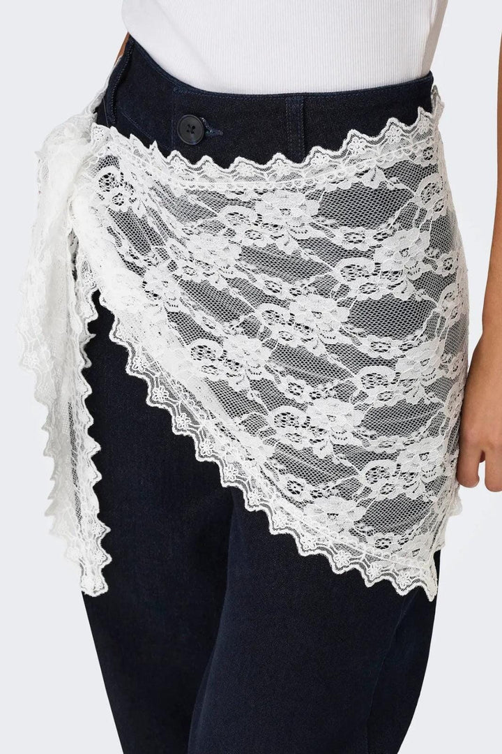 JDY - Jdysafira Lace Scarf - 5082525 Cloud Dancer Tørklæder 