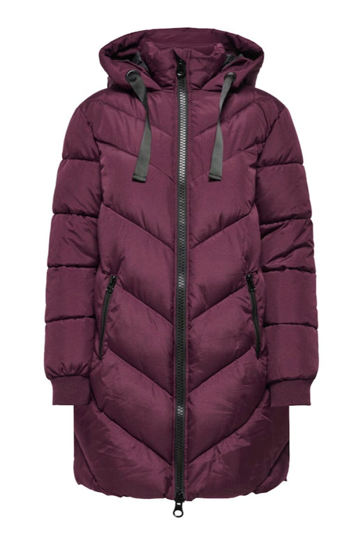 JDY - Jdyskylar Life Hood Jacket - 4892093 Fig Black Jakker 