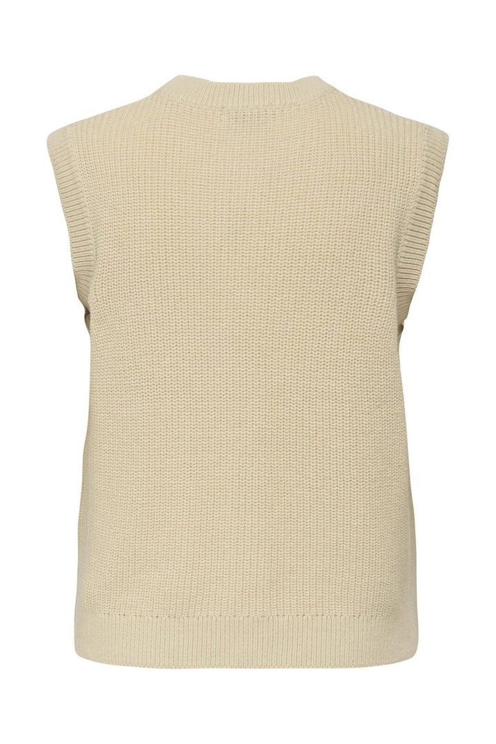 JDY - Jdystella S/L O-Neck Vest Knt - 4854212 Whitecap Gray