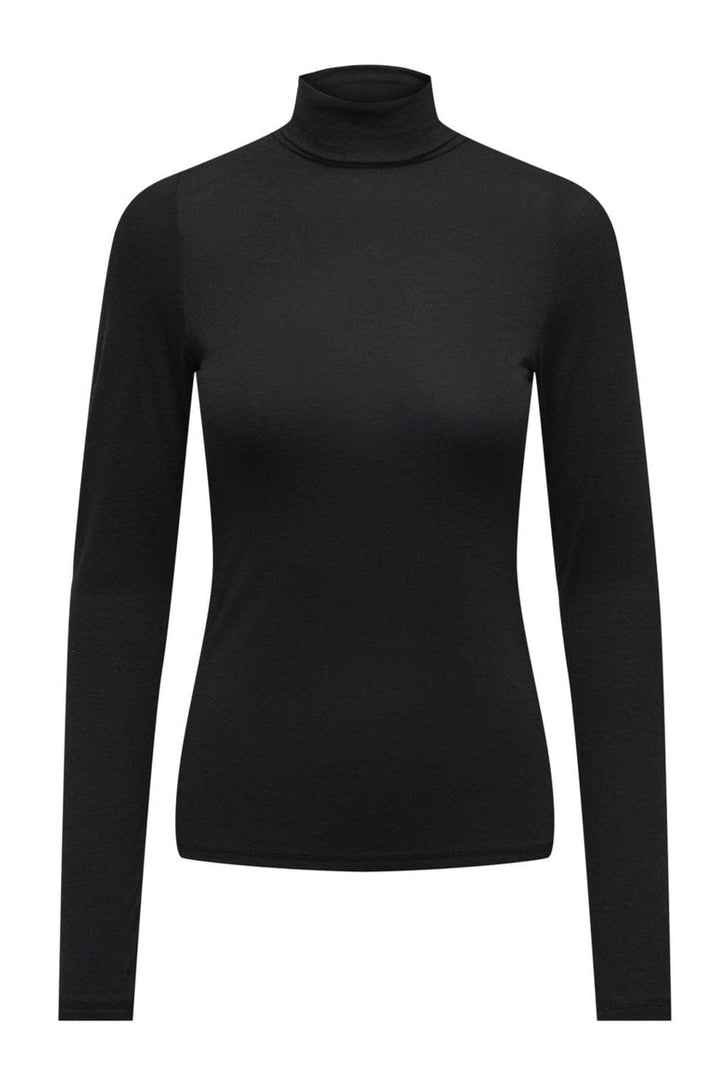 JDY - Jdysuma Woolblend L/S Rollneck Top - 4399298 Black